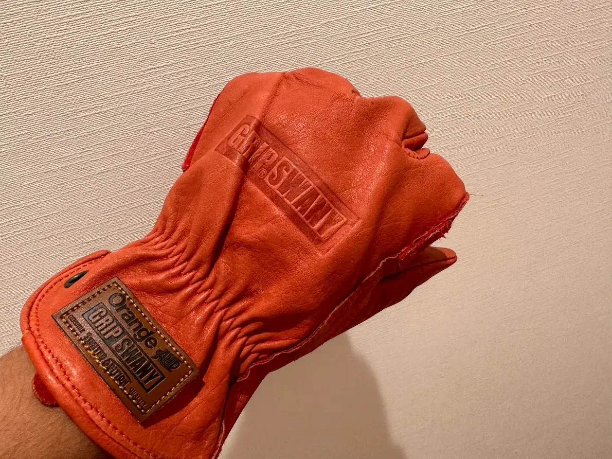 【Orange × GRIP SWANY】別注 カウハイドキャンプグローブ G-70 渋い